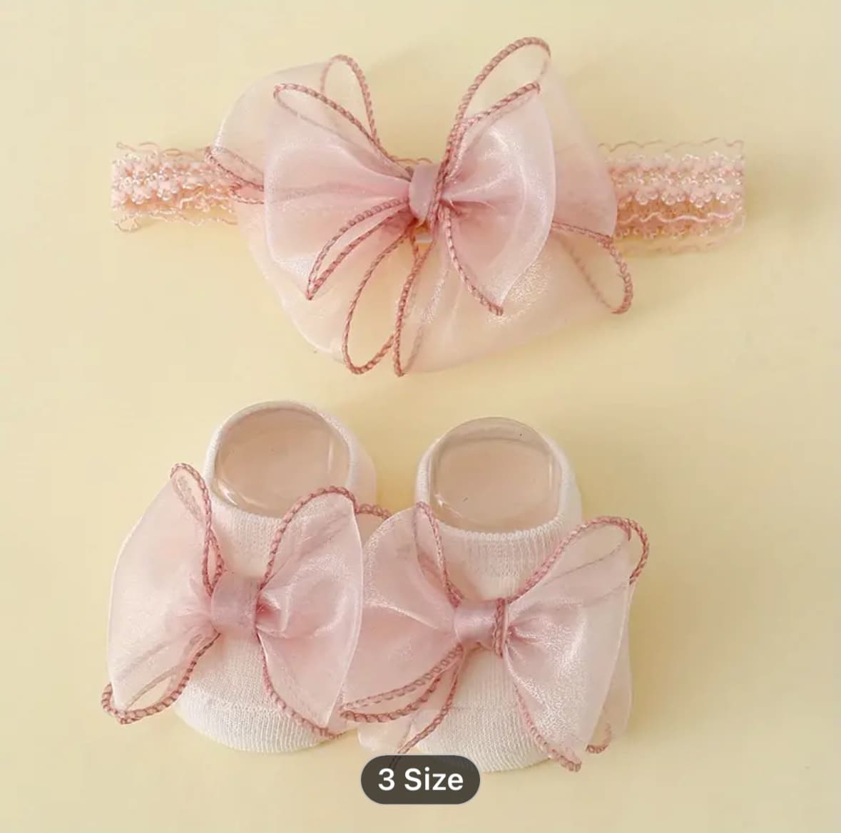 Baby Headband and Socks from Gia's Party Rental
