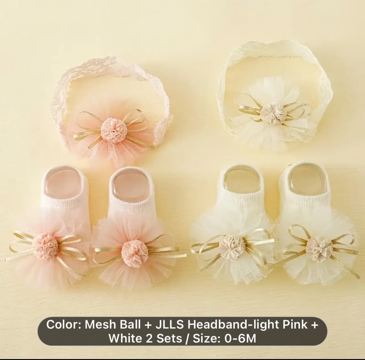 Baby Socks and Headband Set from Gia's Party Rental