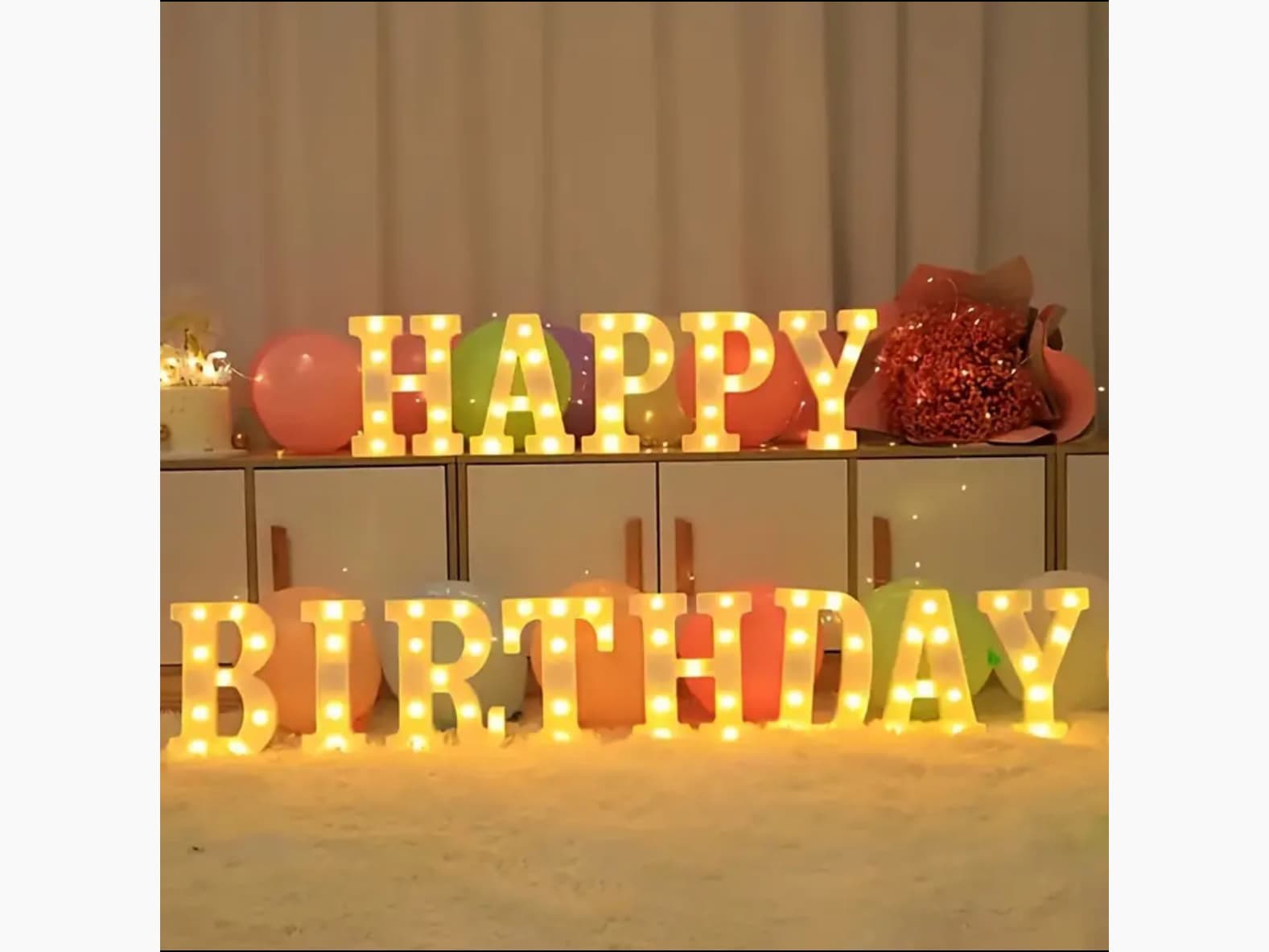 Decorative Light Up Letters from Gia's Party Rental