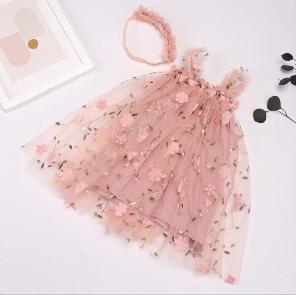 Baby/Toddler Tutu Little Princes Dress with Flower headband - Image 2