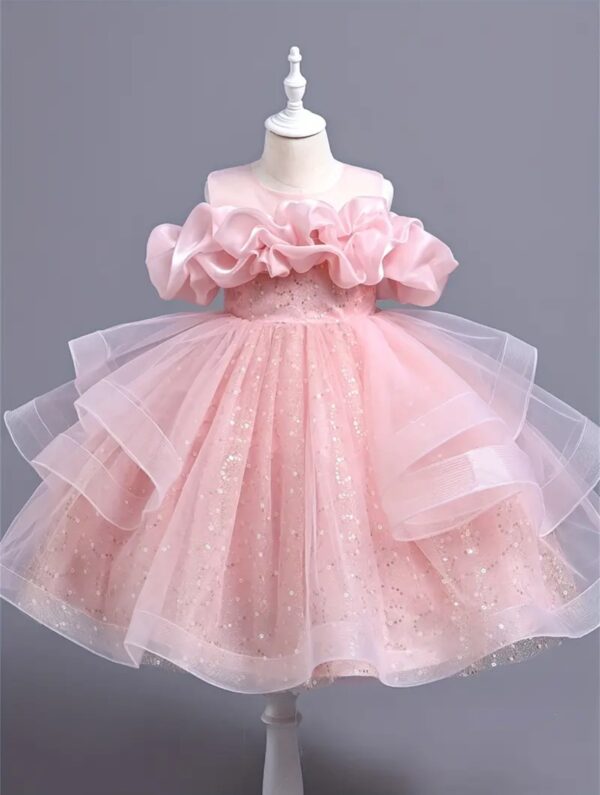 Girls Puffy Sparkle Dress