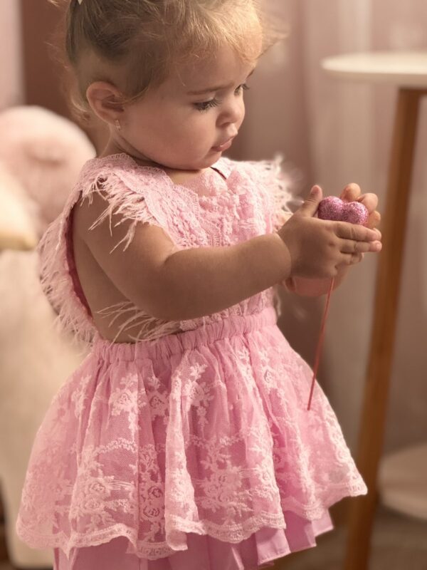Baby Feather Jumpsuit Dress